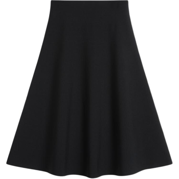 

Юбка с завышенной талией и резинкой THEORY, черный