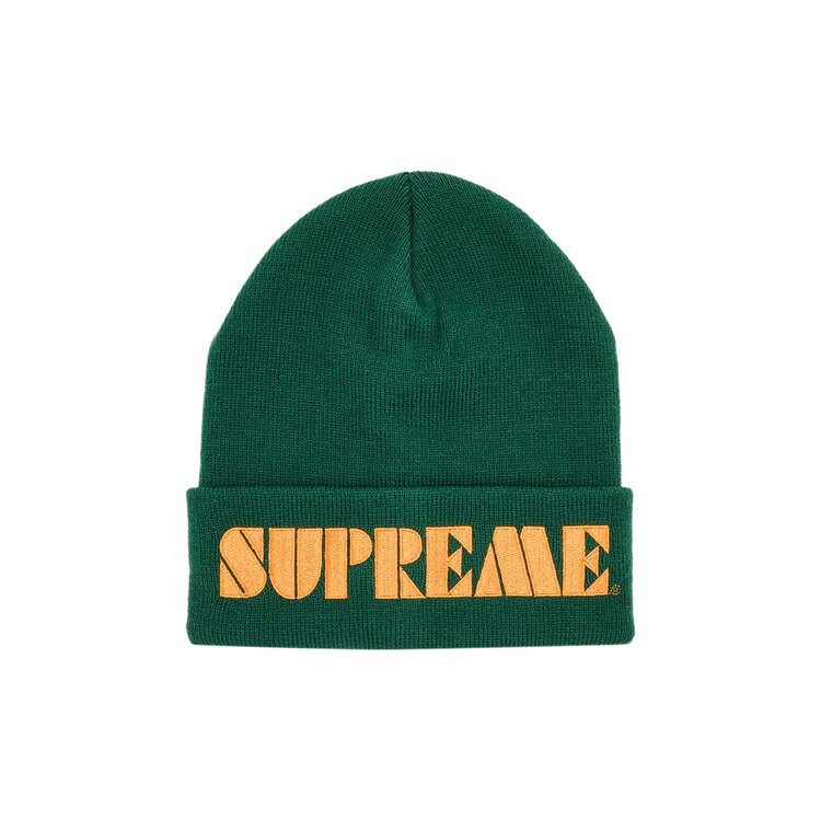 

Шапка Supreme Stencil Beanie, цвет Dark Green