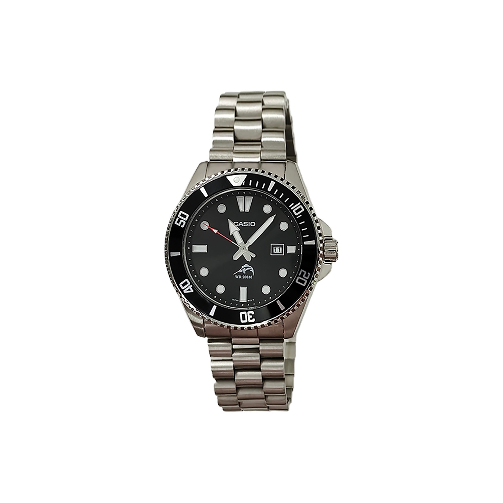 

CASIO Часы Retrofit Series Quartz Movement Stainless Steel Strap Watch Men's Watch Black Dial
