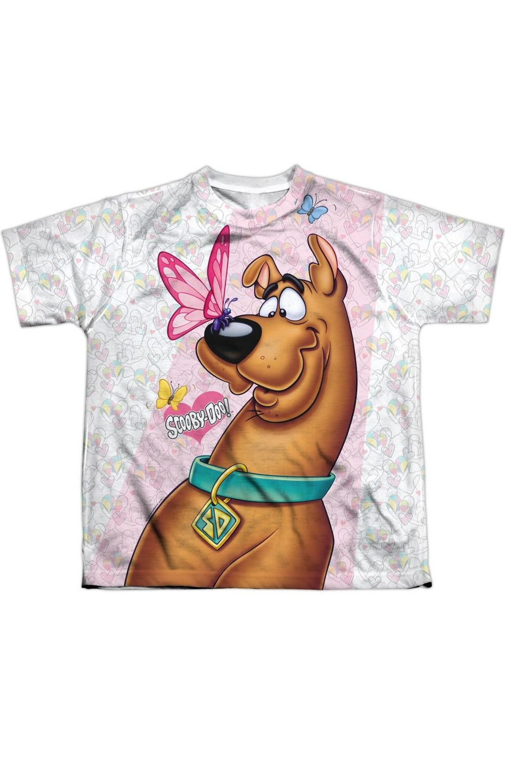 

Футболка Scooby Doo с бабочками, детская, короткий рукав Gildan, белый