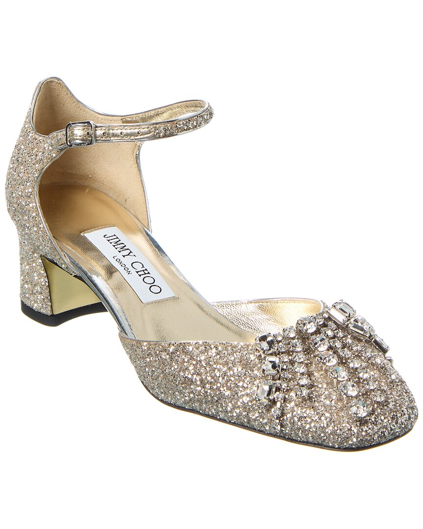 Туфли Jimmy Choo Verity/BH 45 с блестками, золотой