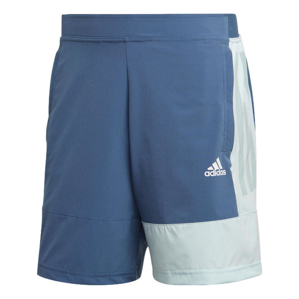 

Шорты colorblock stripe sports shorts blue Adidas, мультиколор