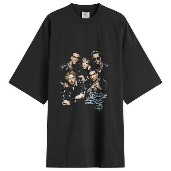 

Футболка Backstreetboys большого размера Vetements, черный