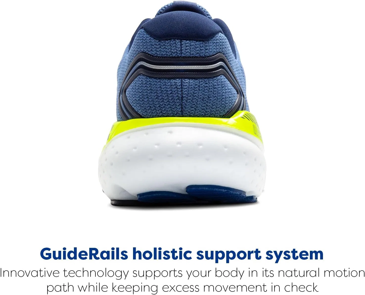 Мужские кроссовки Brooks Glycerin GTS 21, Blue Peacoat Lemon Yellow — фото 3