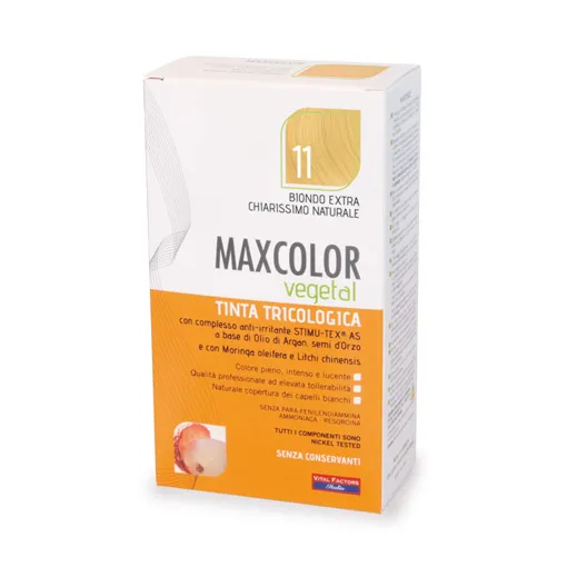

Краска для волос Max Color Vegetal 11 Natural Extra Light Blonde 140 мл Vital Factors