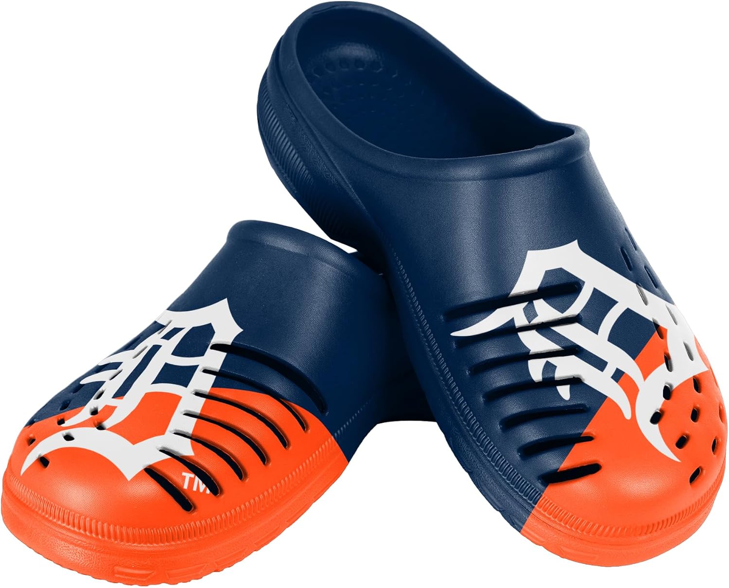 

Мужские сабо FOCO MLB с крупным логотипом и цветными блоками, Detroit Tigers