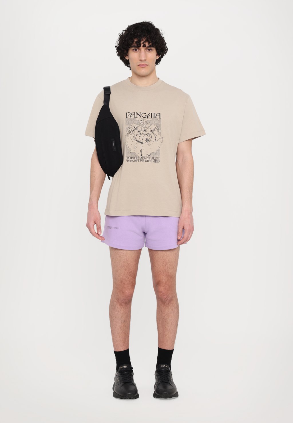 

Футболка с принтом MIDWEIGHT HOPE RHINO UNISEX PANGAIA, серый