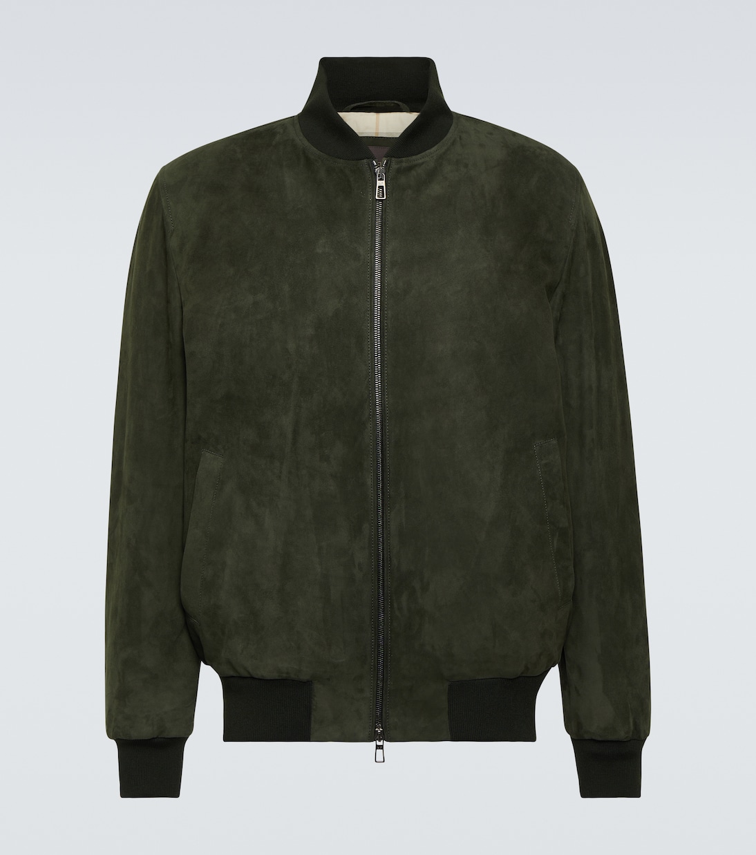 

Замшевая куртка-бомбер Loro Piana, Dark Green