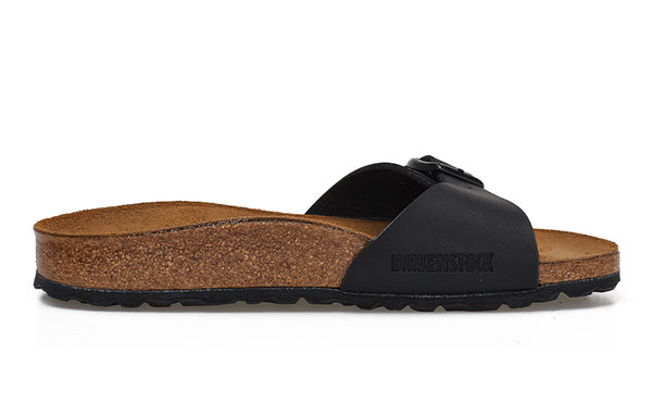Тапочки madrid birko-flor narrow fit sandals 'black' Birkenstock, черный — фото 2