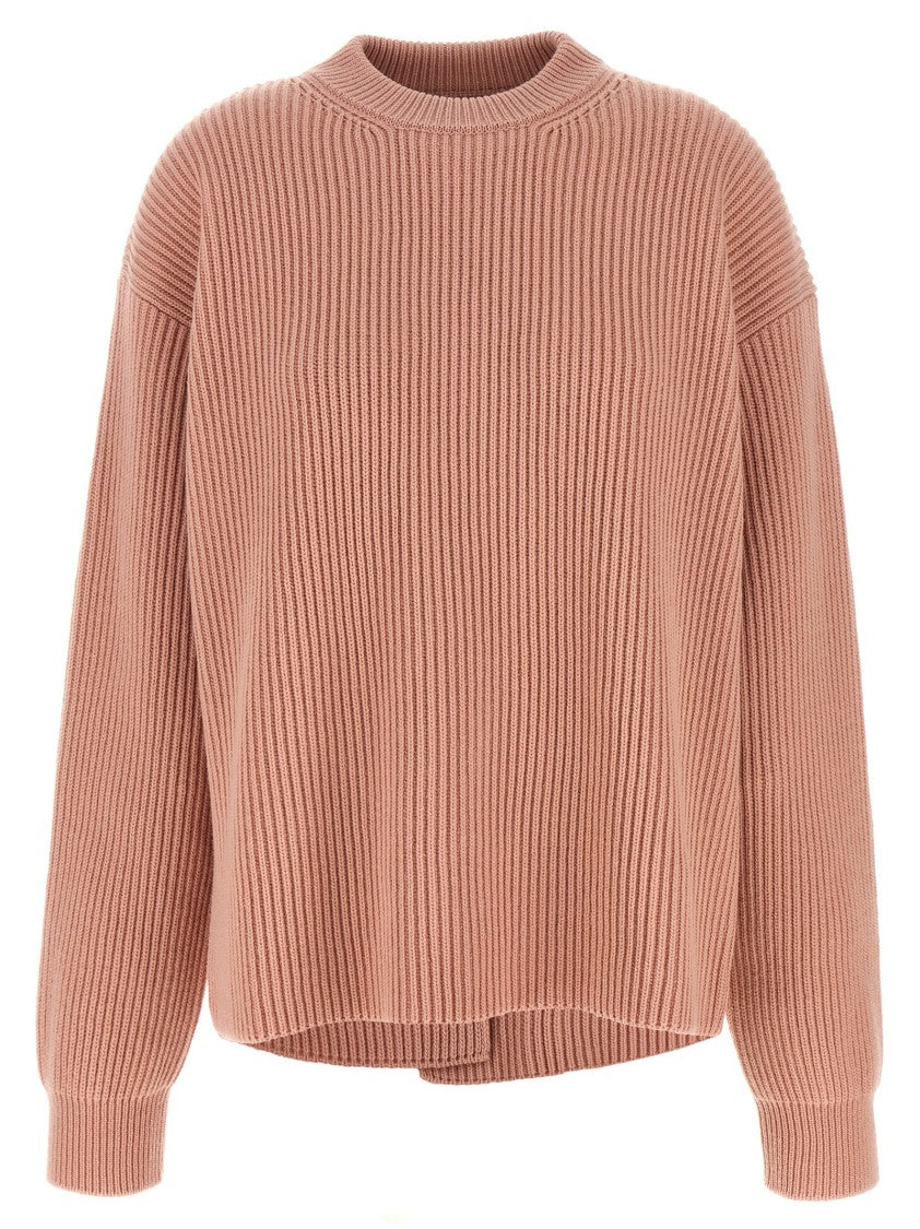 

Средневесный ребристый свитер с круглым вырезом Jil Sander, Neutrals
