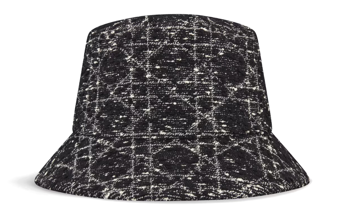 

DIOR Хлопковая акриловая полиамидная шляпа-ведро женская черная, Black