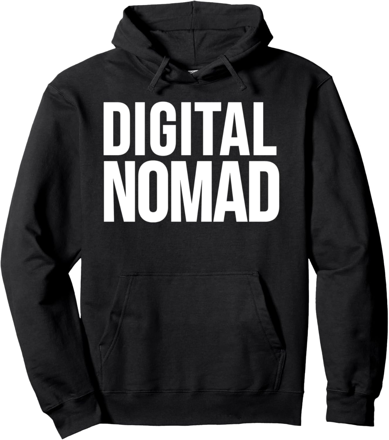 

Худи для цифровых кочевников Digital Nomad, черный