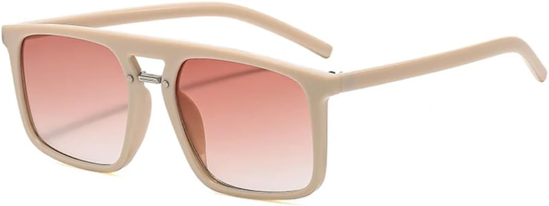 

Ретро-солнцезащитные очки с двойной перемычкой для женщин, роскошные, для активного отдыха, вождения, путешествий, походов, с защитой от УФ-излучения UV400 TVTBBVV, Beige Gradient Tea