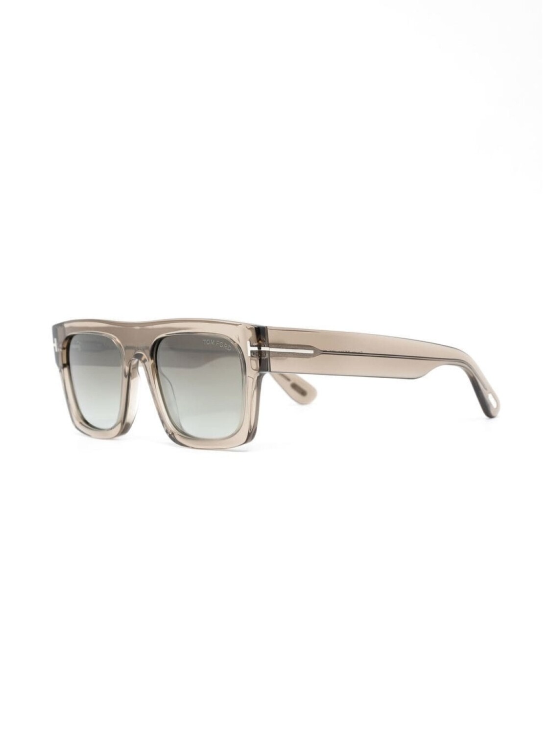 TOM FORD Eyewear солнцезащитные очки в прозрачной квадратной оправе, серый — фото 2