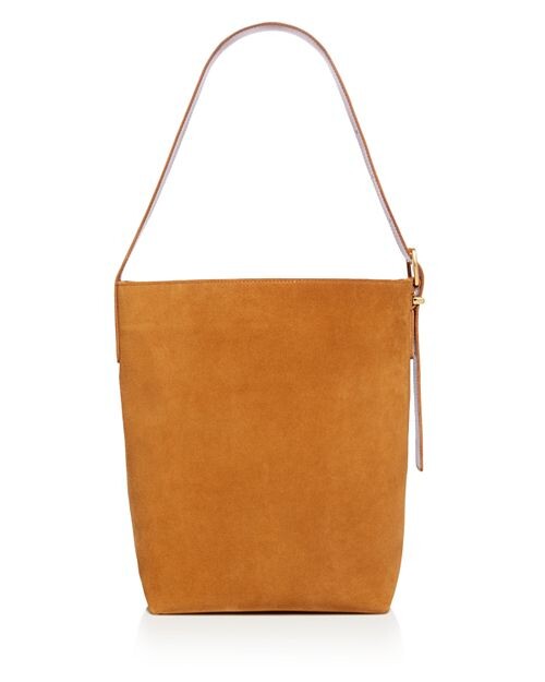 

Сумка-ведро Essential из замши Madewell, цвет Brown