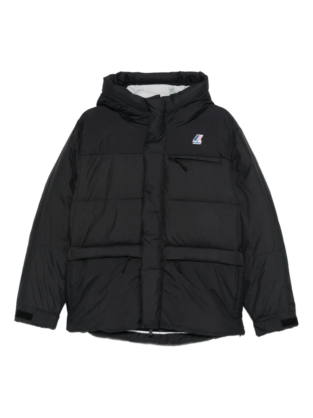 

Стеганая куртка с капюшоном K-Way, черный