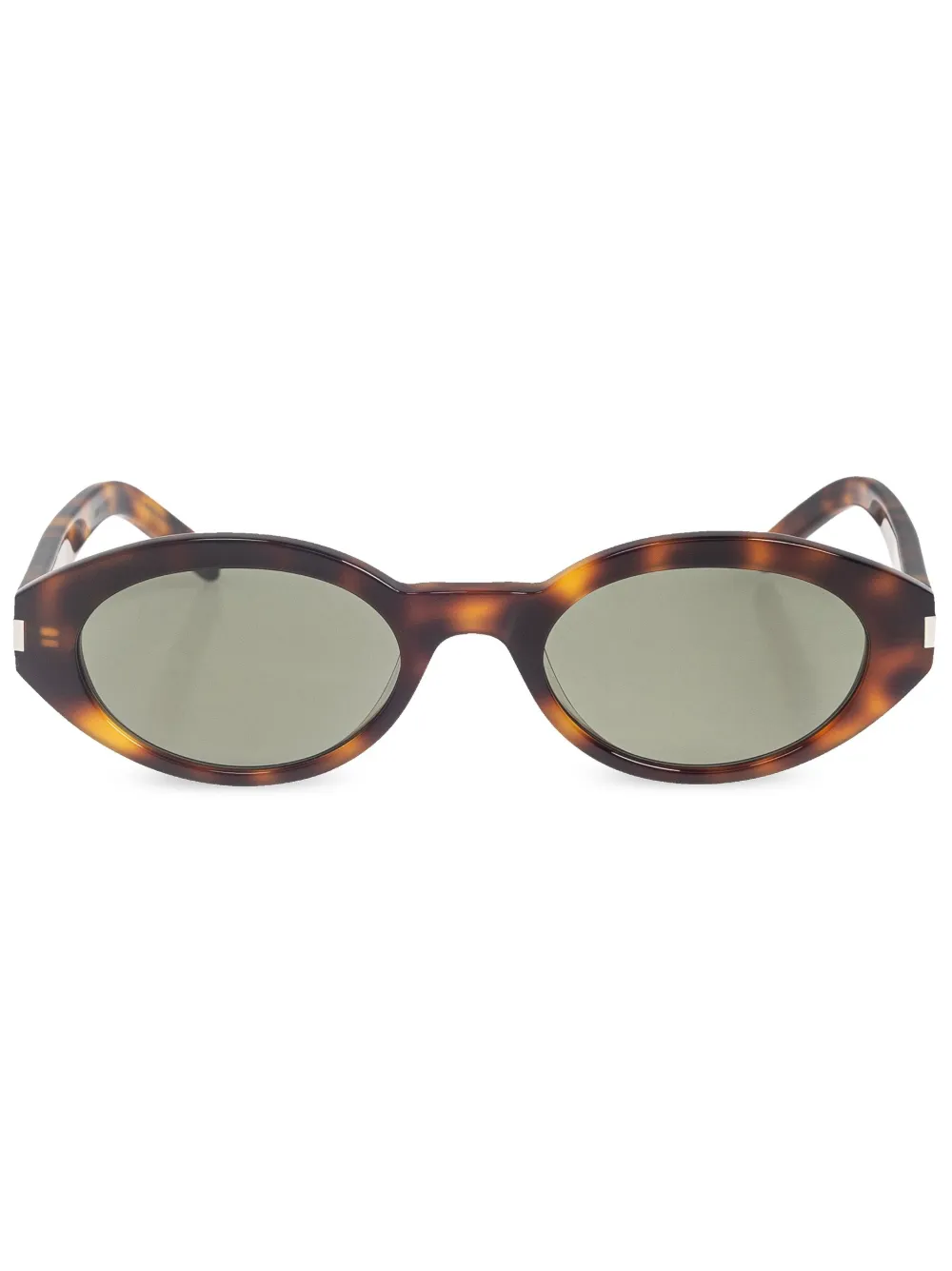 

Солнцезащитные очки в овальной оправе Saint Laurent Eyewear, коричневый