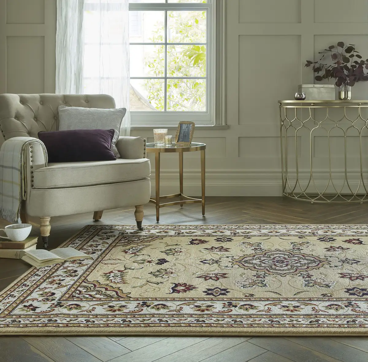 

FLAIR RUGS Ковер "Шерборн", восточный ковер 290х200 см, бежевый
