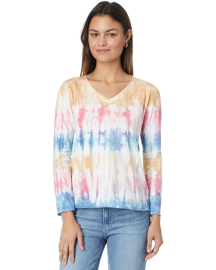 

Футболка Mod-o-doc Long Sleeve V-Neck, цвет Stormy Skies Combo