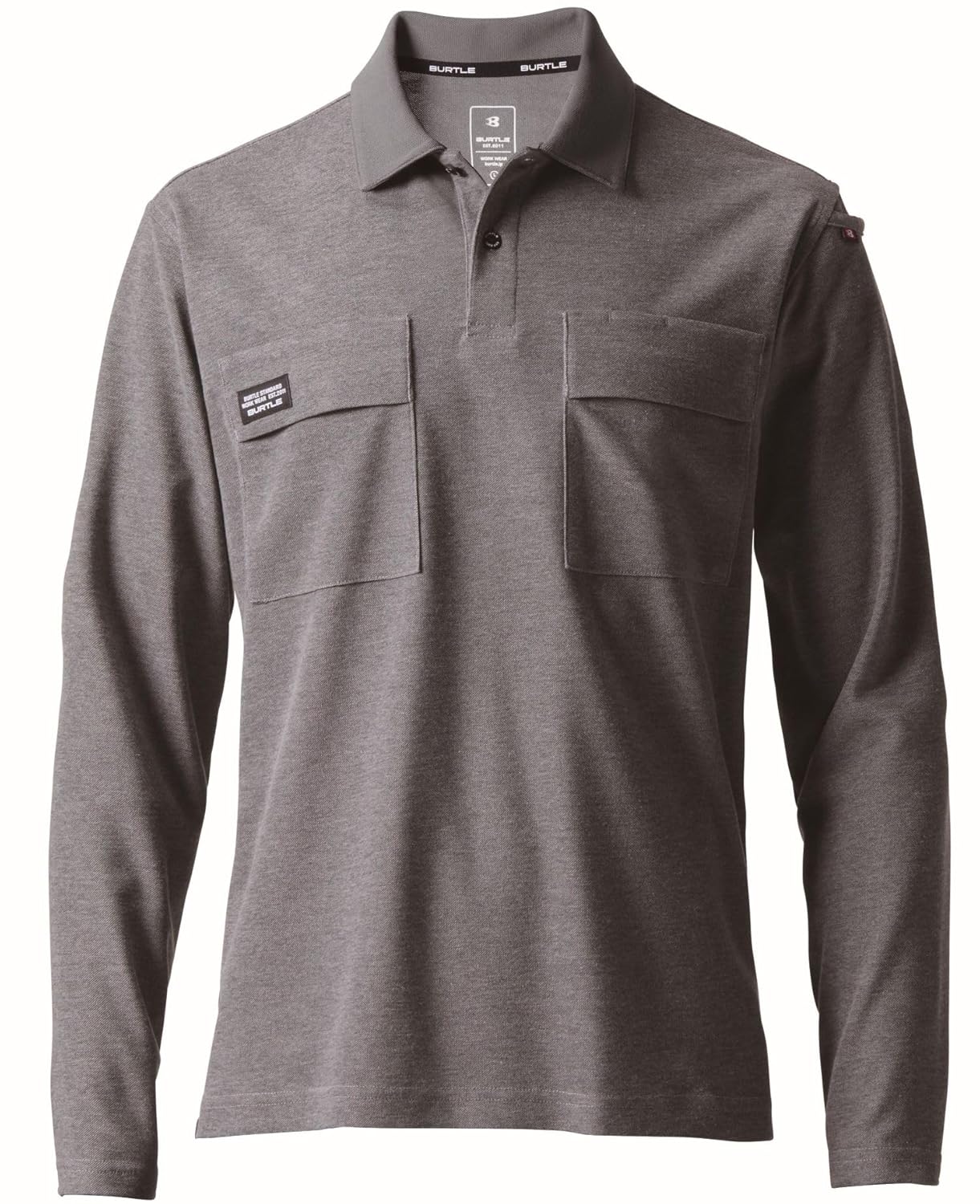 

Поло с длинными рукавами BURTLE (унисекс) для весны и лета, цвет Bark, размеры 515, 52, 3L