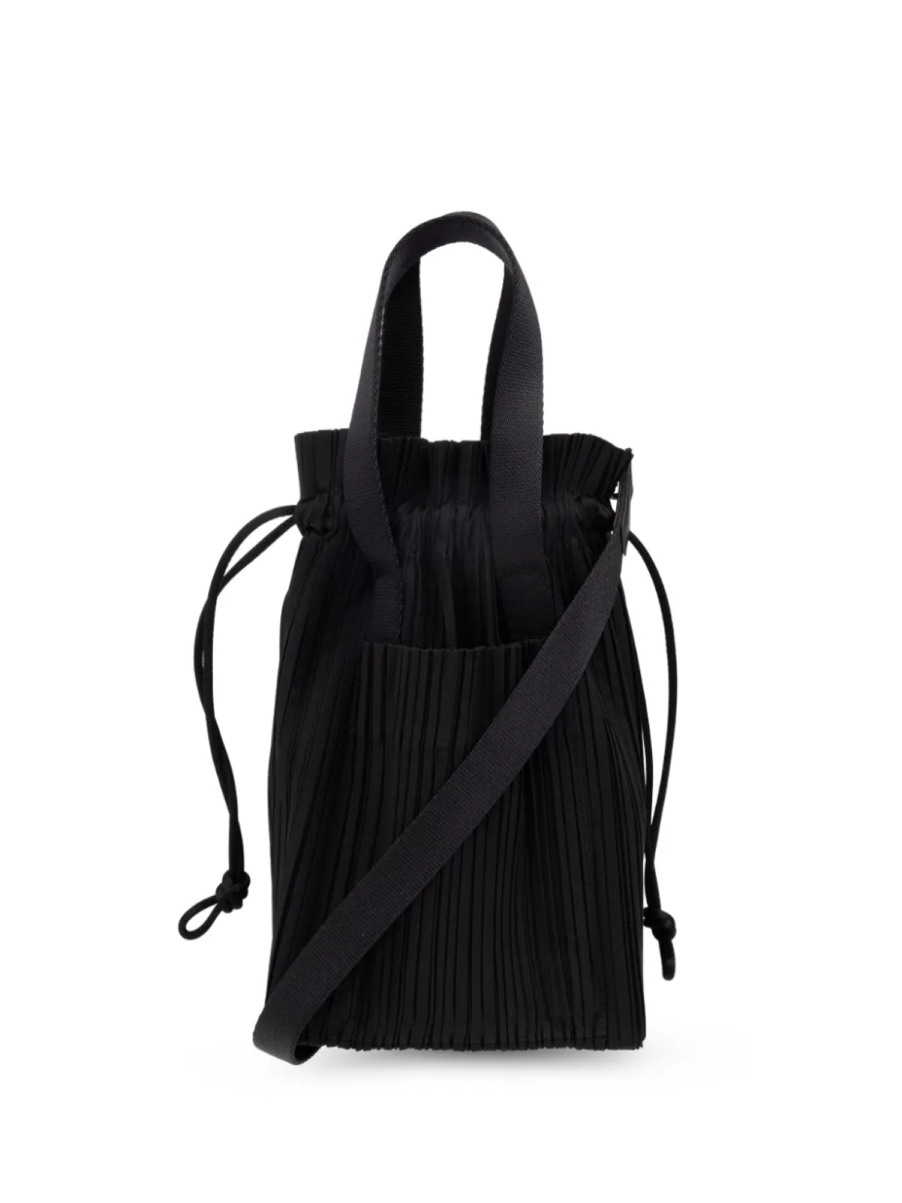 

Pleats Please Issey Miyake плиссированная сумка-тоут с кулиской, черный