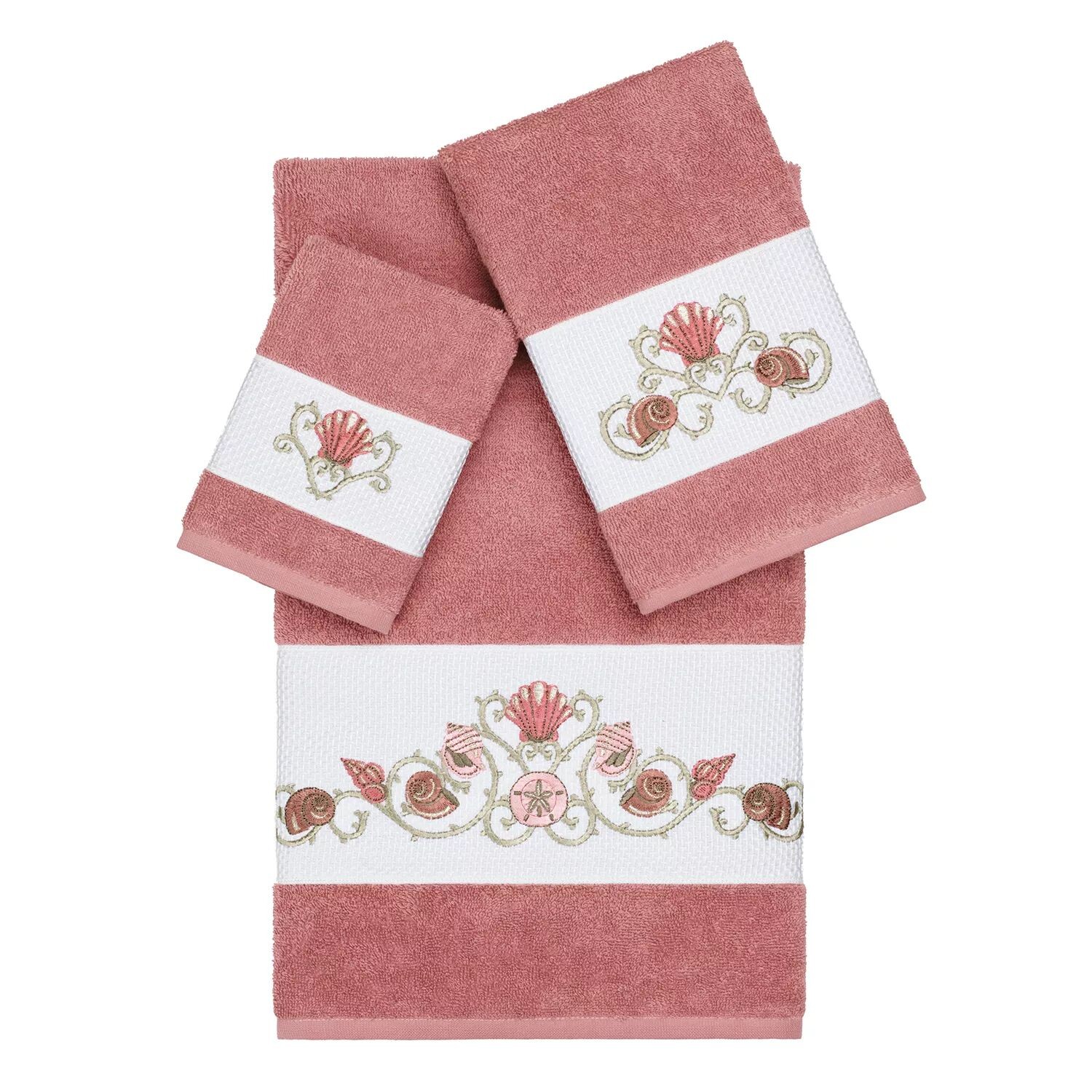 

Linum Home Textiles Bella Набор украшенных банных полотенец из 3 предметов
