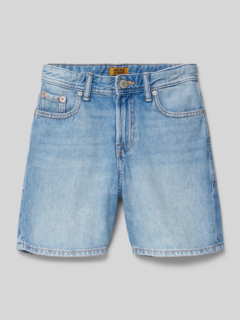 

Джинсовые шорты с контрастными швами Jack & Jones, светло-голубой