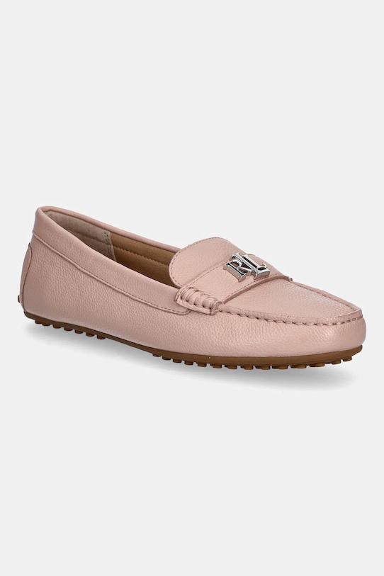 Кожаные мокасины Barnsbury Lauren Ralph Lauren, розовый