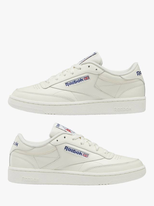 Кожаные кроссовки club c 85 Reebok, цвет Chalk/Blue — фото 2
