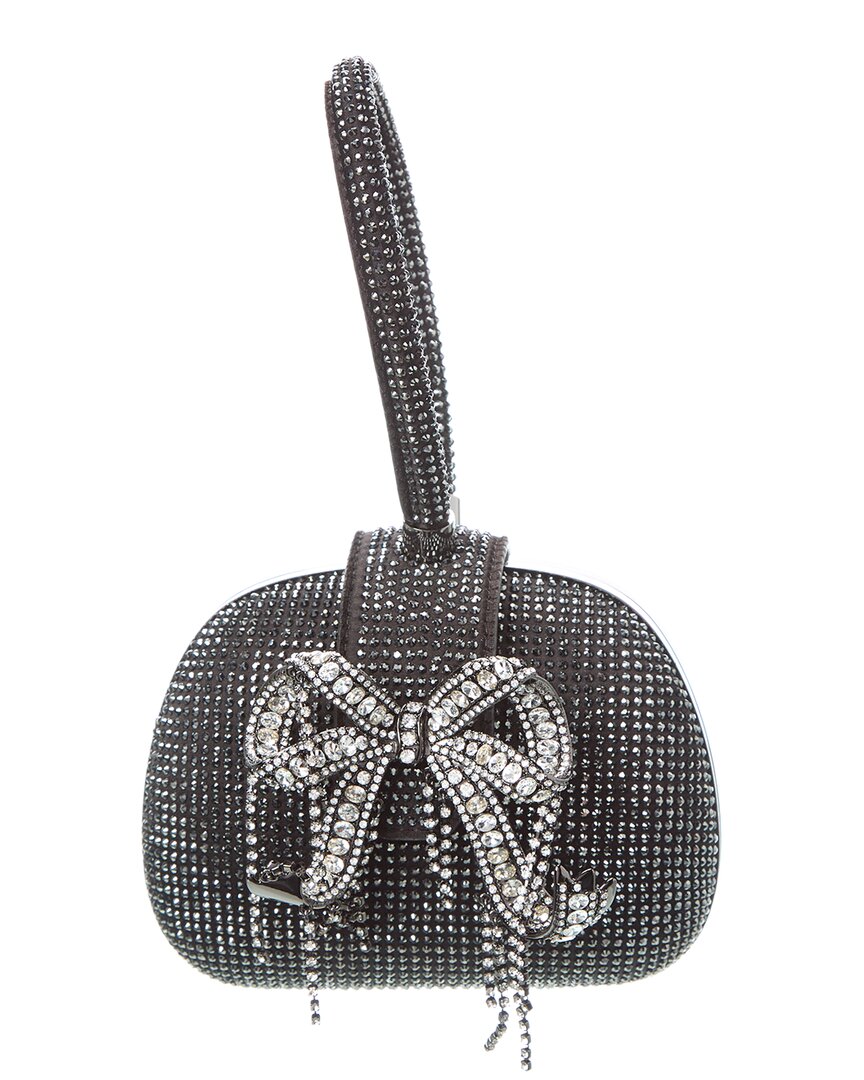 

Self-Portrait Клатч с верхней ручкой и стразами, черный