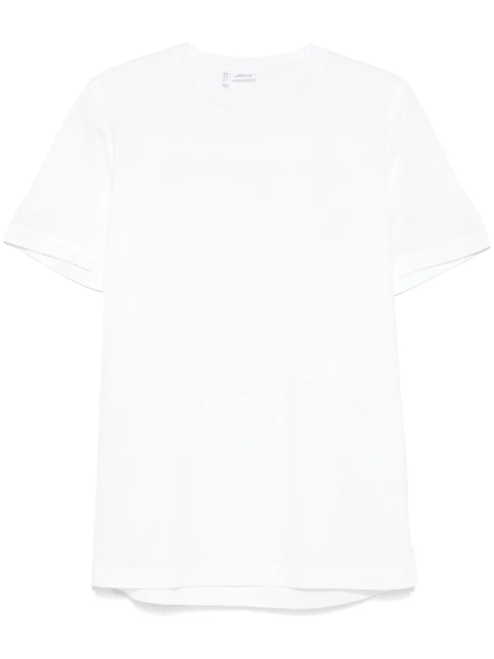 

Футболка с вышитым логотипом Brioni, белый