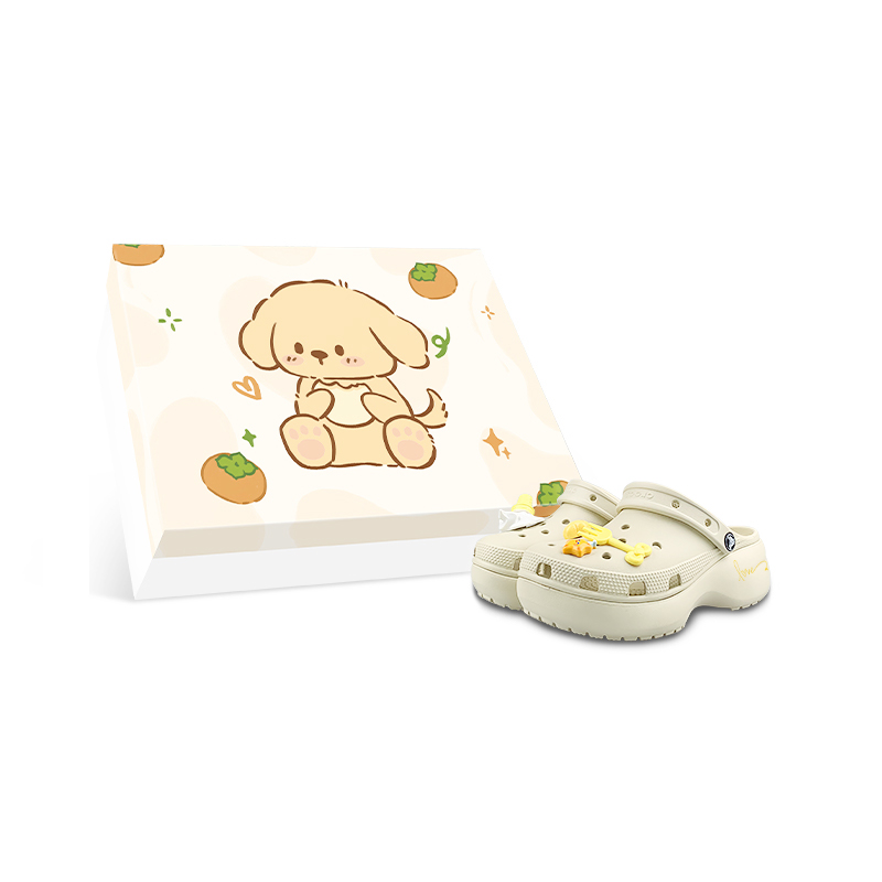 Классические женские сабо на платформе Crocs, White