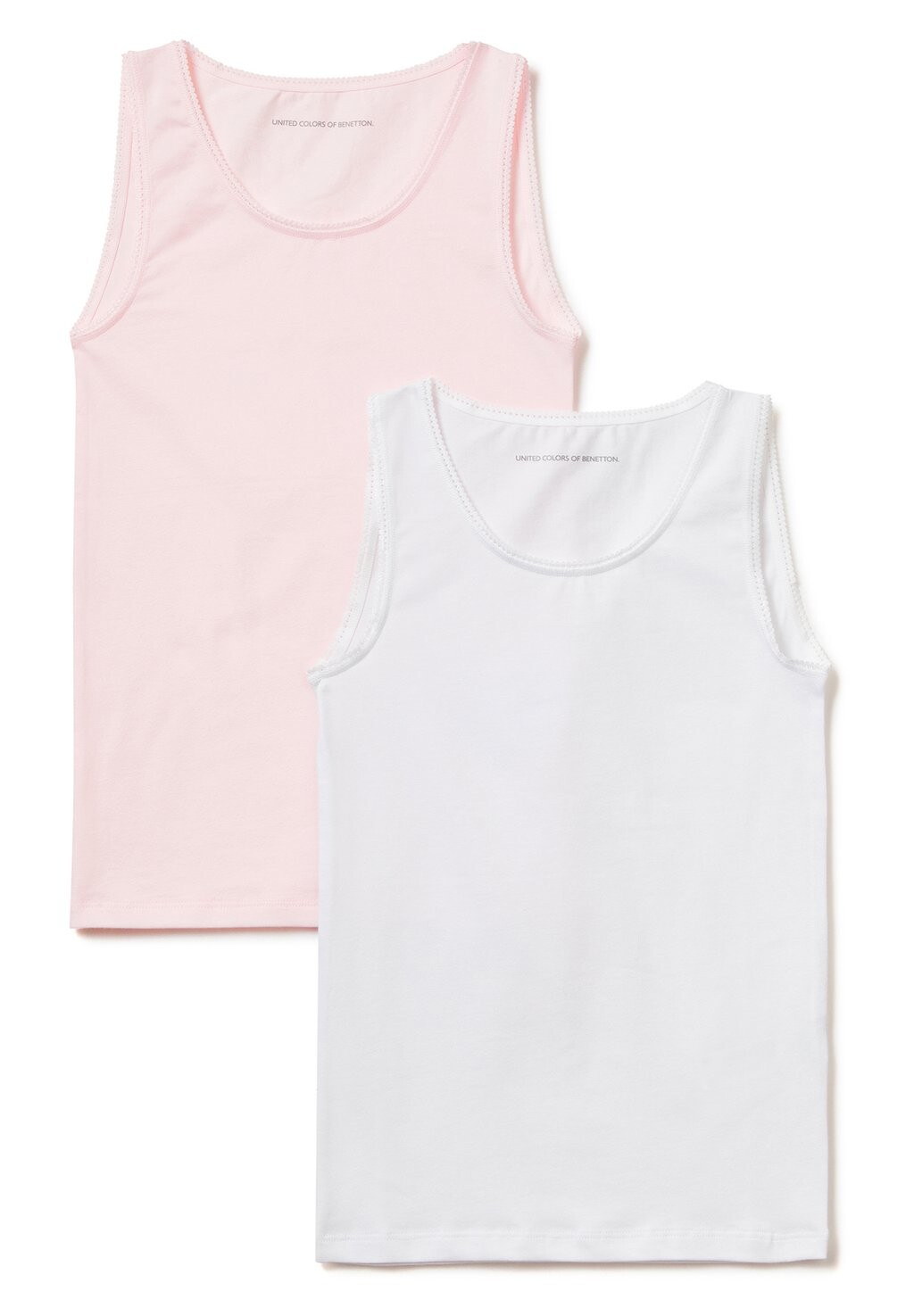 

Топ In Stretch United Colors of Benetton, цвет white/pink