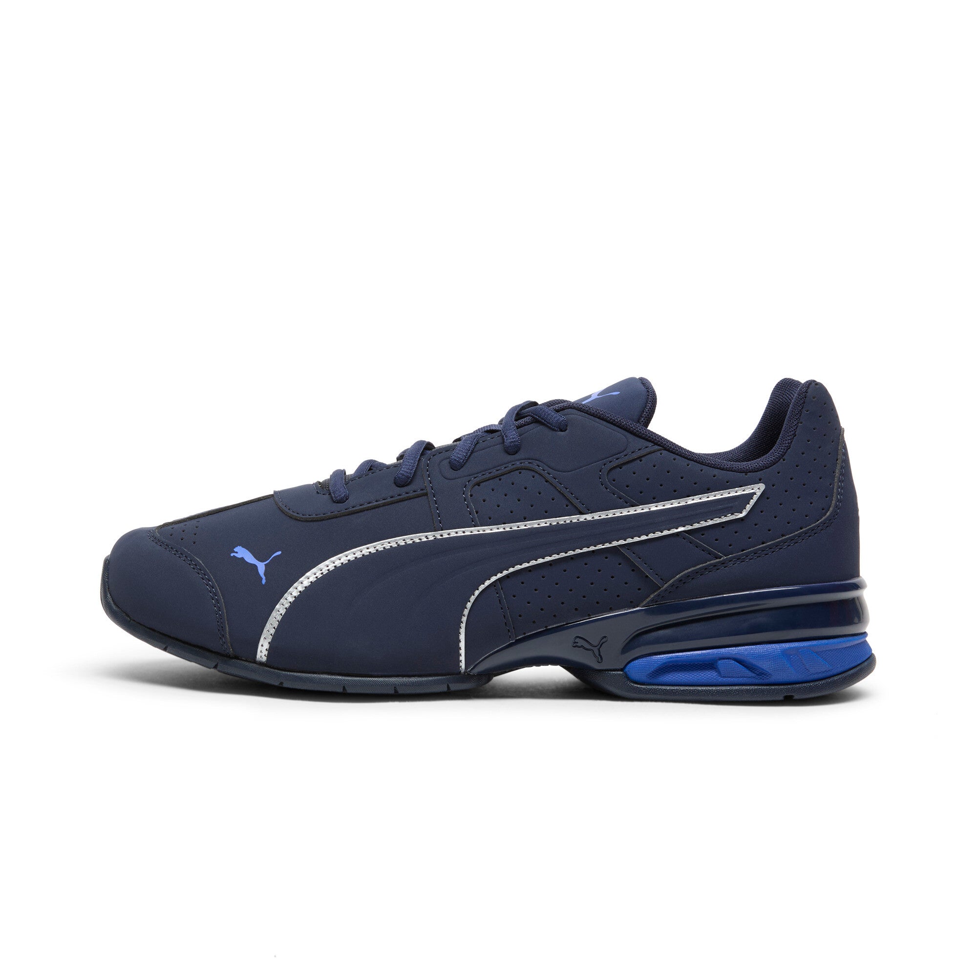 

Кроссовки PUMA Tazon 7 Evo для бега, цвет navy/silver/vivid blue