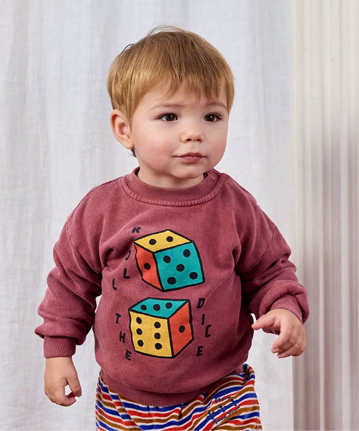 Толстовка Roll The Dice с принтом BOBO CHOSES, коричневая