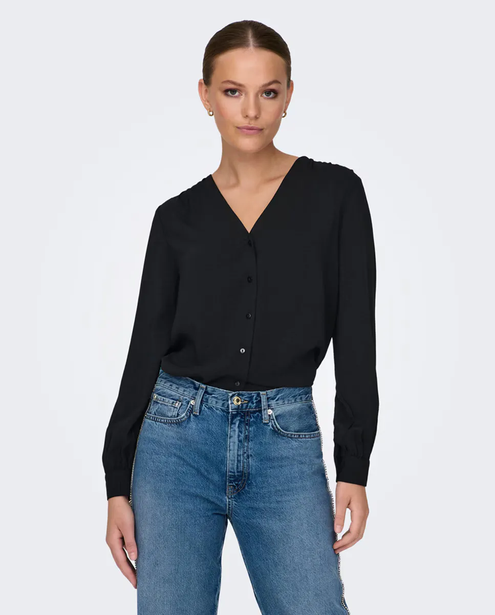 

Женская блузка с длинным рукавом jdy, черный