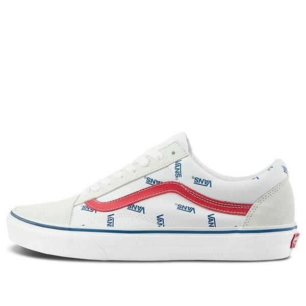 

Кроссовки old skool 'all over logo - white' Vans, белый