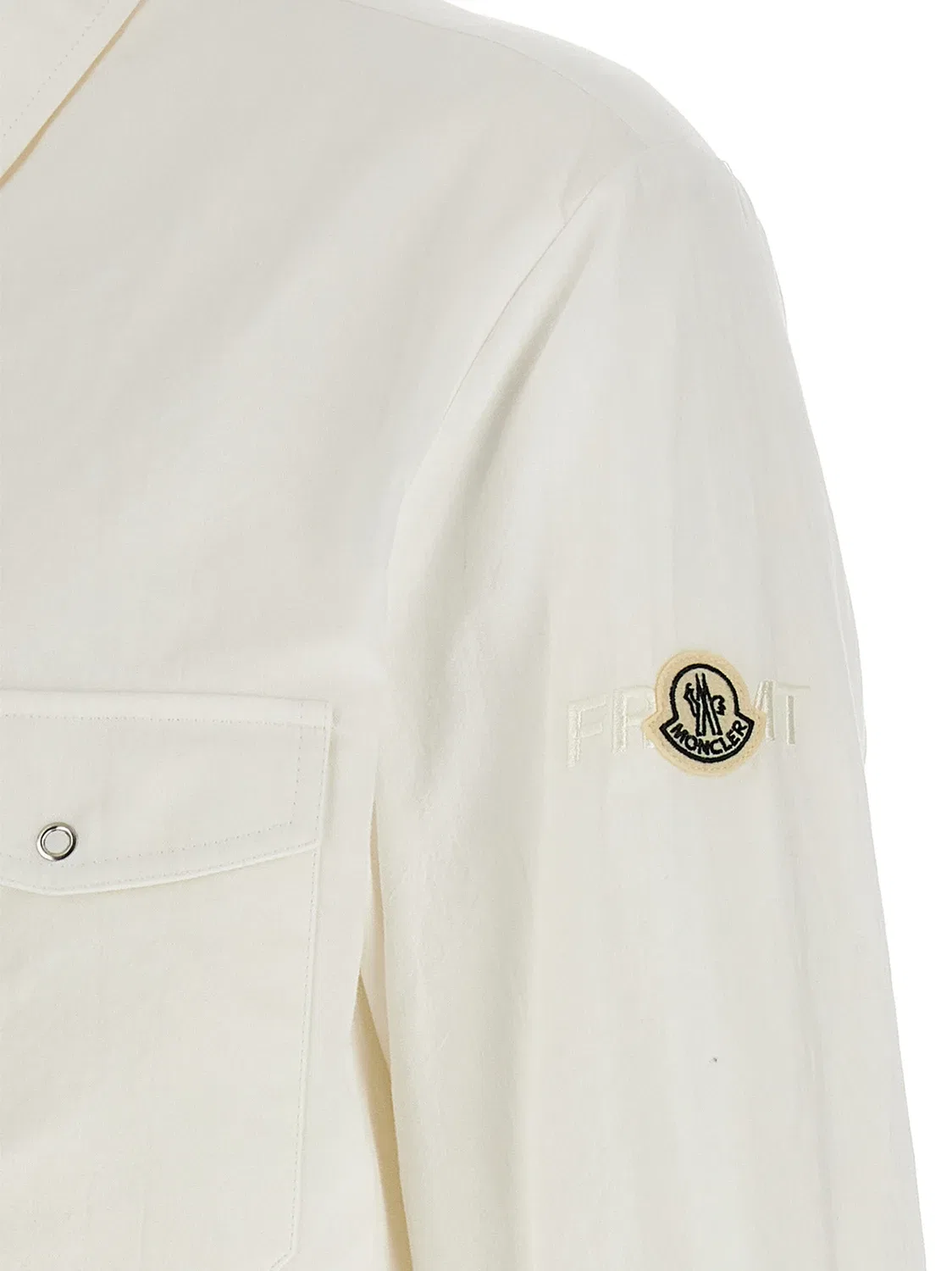 Рубашка-овер Moncler x FRGMT MONCLER GENIUS, белый — фото 4