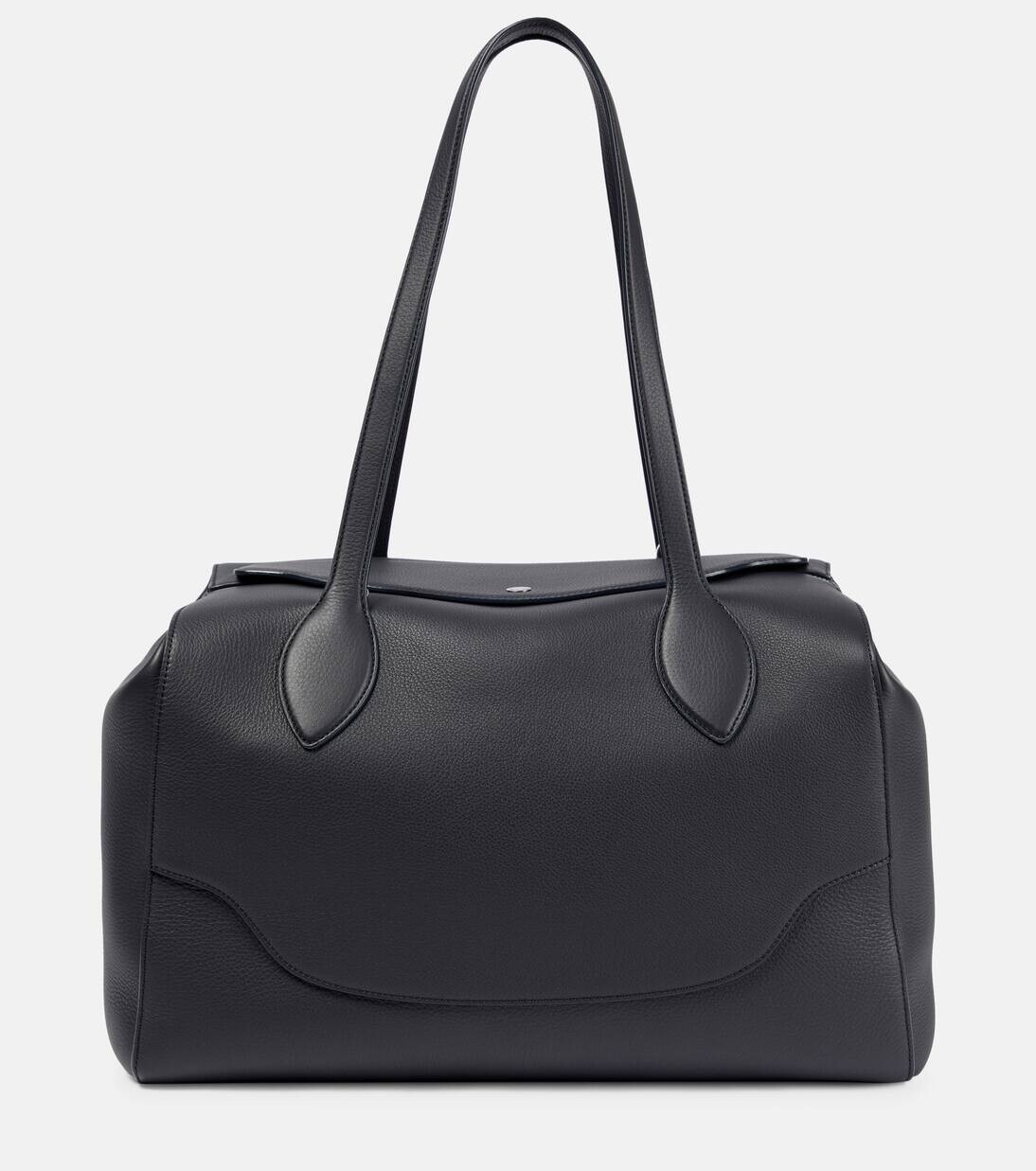 

Кожаная сумка через плечо Sesia Happy Day Medium Loro Piana, цвет blue navy