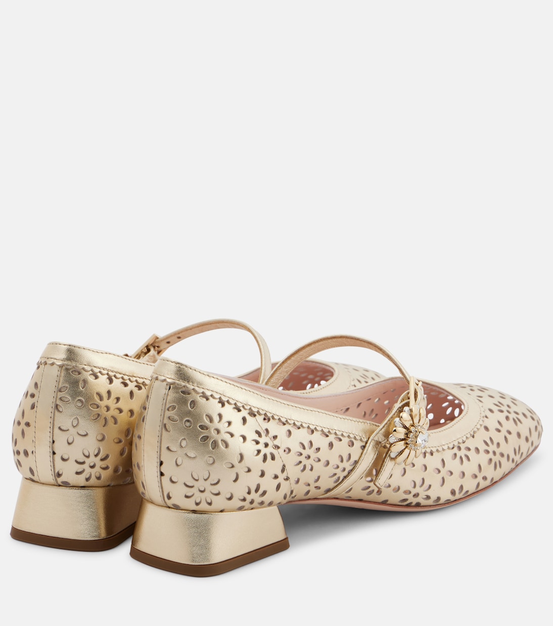 Новые кожаные туфли Mary Jane Très Vivier 25 Roger Vivier, Oro Chiaro — фото 2