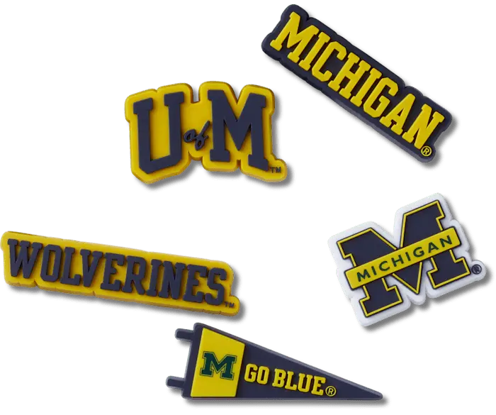 

Джиббитсы University of Michigan 5 Pack Crocs