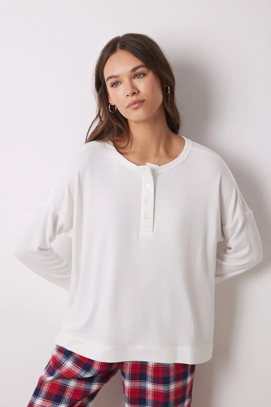 

Пижамная рубашка с длинным рукавом Mix and Match Perfect Match Women'Secret, бежевый