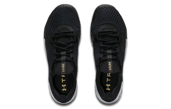 Кроссовки reign 2 tribase 'black metallic gold luster' Under Armour, черный — фото 4