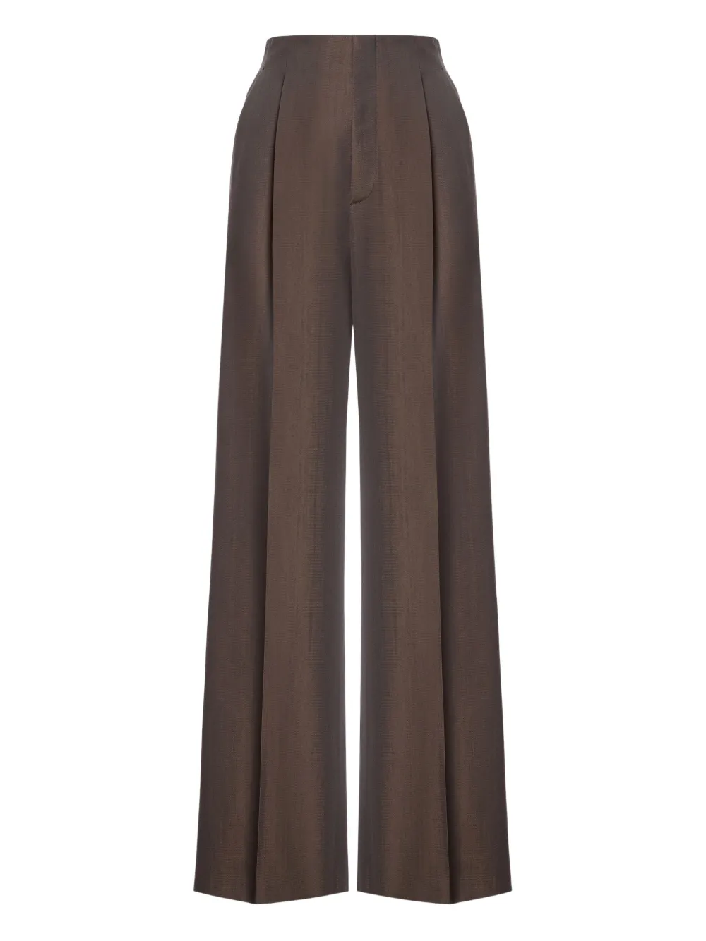 

Брюки из смесовой шерсти Alberta Ferretti, серый