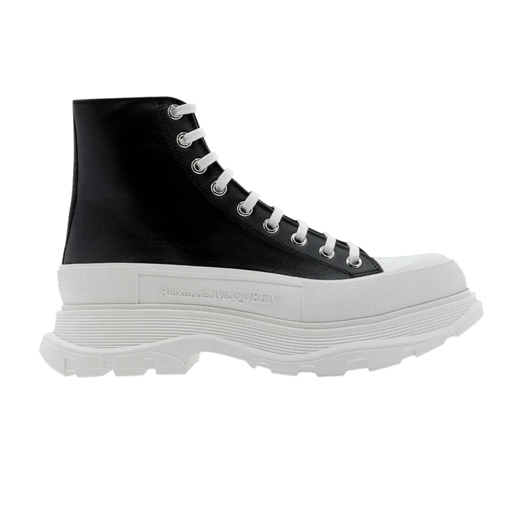 

Ботинки Alexander McQueen Tread Slick Boots 'Black White', черный