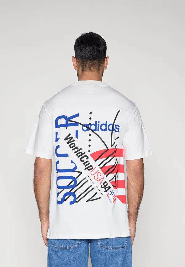 Футболка с принтом Adidas Performance national team wear, облачно-белый — фото 3