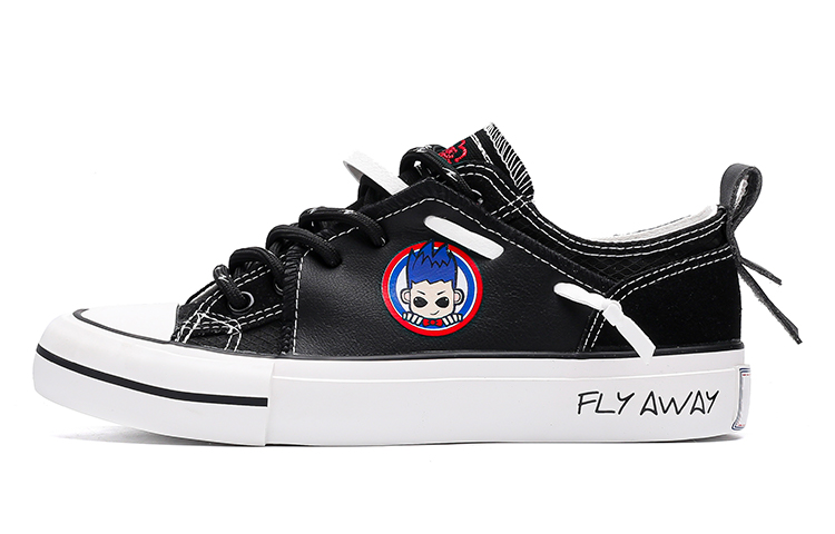 Feiyue Парусиновые туфли унисекс с низким верхом, черные