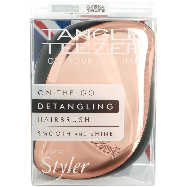 Щетка для волос, 1 шт. Tangle Teezer Compact styler rose gold black — фото 2