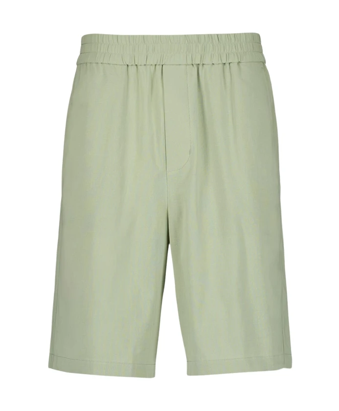 

Бермудские шорты цвета шалфея с эластичным поясом Ami Paris, зеленый