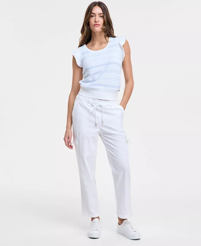 

Женские брюки Utility из пике Nautica Jeans, белый